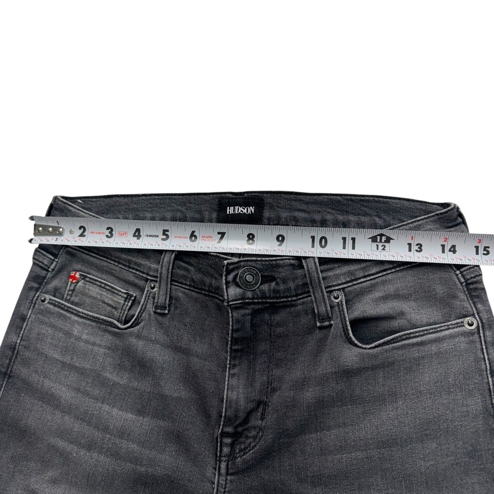 Hudson Krista Super Skinny Gray Wash Frayed Hem Jeans Size 27 #26 - Picture 3 of 10